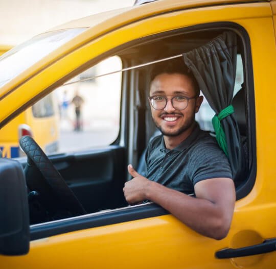 Taxi estacionado en Murcia